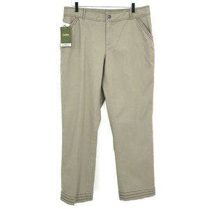 Cabelas Womens Tan Bedford Cord Casual Pants Sz 14